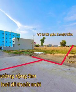 Đất 2 mặt tiền ngay chợ An Viễn , đường lớn 12m , sổ riêng thổ cư 100% .
